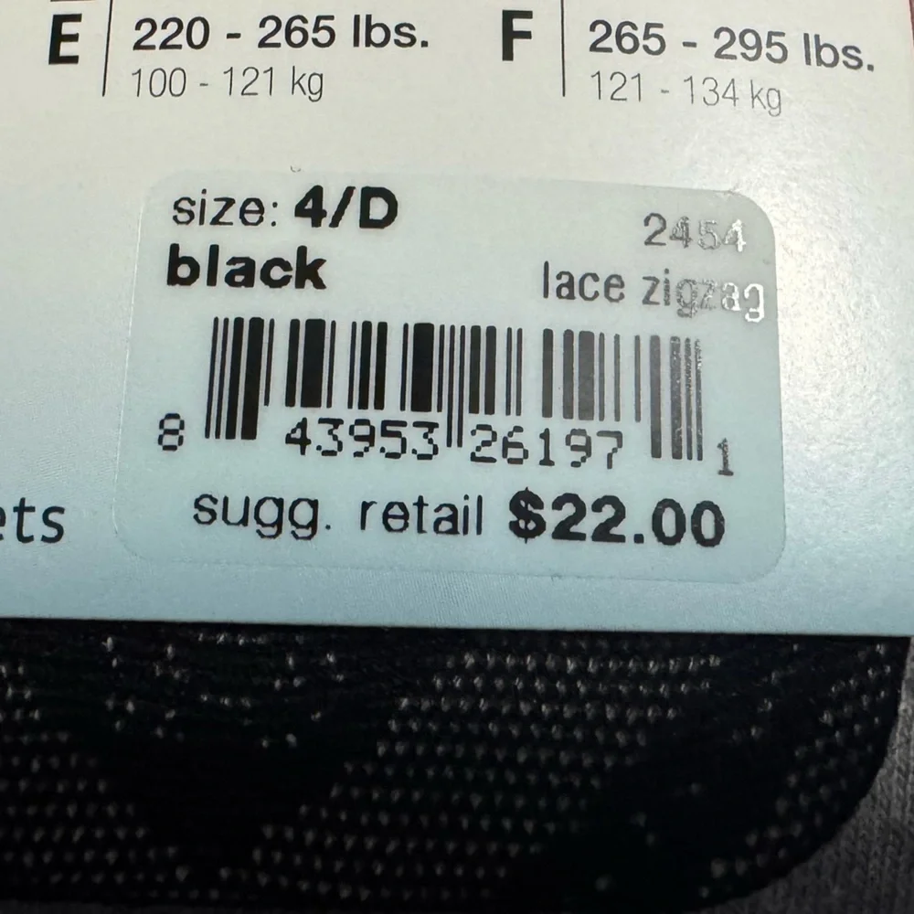 Assets by Spanx Textured Lace Zigzag Shaping Tights Black Size 4/D